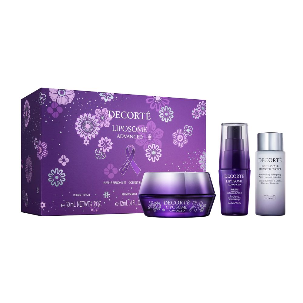 DECORTÉ LIPOSOME ADVANCED REPAIR CREAM PURPLE RIBBON SET 2025-黛珂